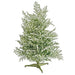 12"x10"W Glittered Snowball Cedar Artificial Christmas Tree, Unlit -Green/White (Pack of 6) - A-250070