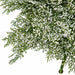 23"x14"W Glittered Snowball Cedar Artificial Christmas Tree, Unlit -Green/White (Pack of 2) - A-250080