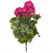 17" Outdoor UV-Proof Artificial Geranium Flower Bush -Beauty/Fuchsia (Pack of 4) - A-250482