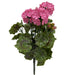 17" Outdoor UV-Proof Artificial Geranium Flower Bush -Pink (Pack of 4) - A-250484