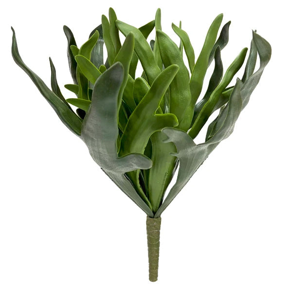 21" Outdoor UV-Proof Artificial Staghorn Fern Plant -Green (Pack of 4) - A-250590