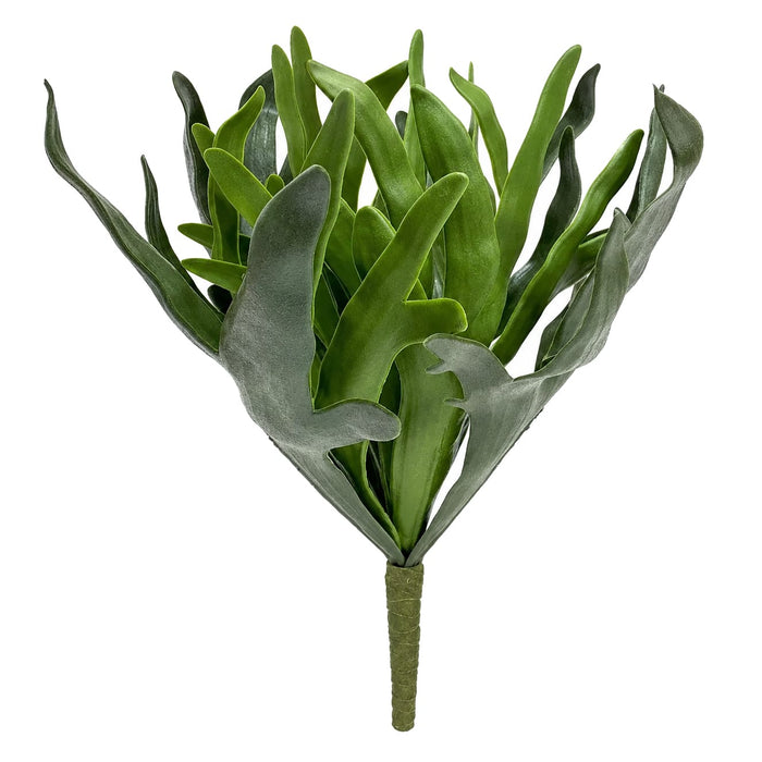 21"Hx21"W Outdoor UV-Proof Artificial Staghorn Fern Plant -Green (Pack of 4) - A-250590