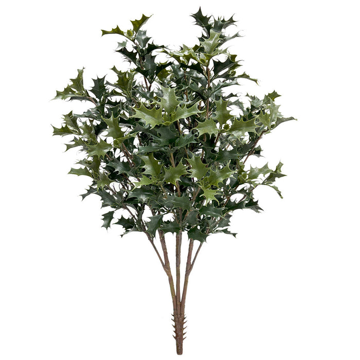 40" Outdoor UV-Proof Artificial Holly Leaf Plant -Green (Pack of 2) - A-250610
