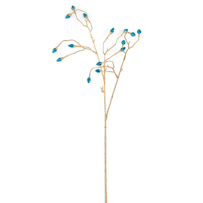 28" Artificial Beaded Stem -BLue (Pack of 12) - A-250672