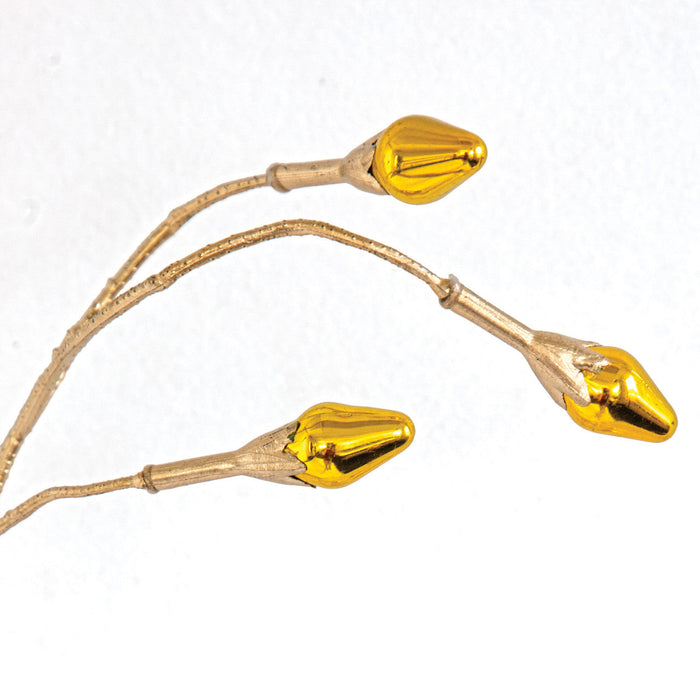 28" Artificial Beaded Stem -Gold (Pack of 12) - A-250674