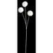 29" Fur Pom Pom Artificial Stem -White (Pack of 12) - A-250690