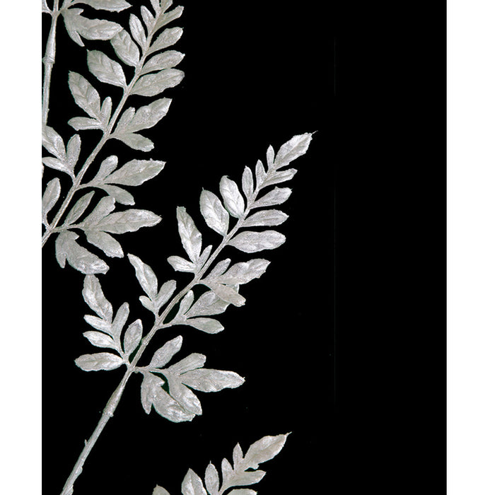 32" Metallic Artificial Fern Leaf Stem -Silver (Pack of 24) - A-250764