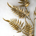 32" Metallic & Glittered Artificial Fern Leaf Stem -Gold (Pack of 24) - A-250772