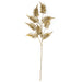 32" Metallic & Glittered Artificial Fern Leaf Stem -Gold (Pack of 24) - A-250772