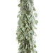 5'9" Frosted & Glittered Eucalyptus Leaf Artificial Garland -Green/White (Pack of 2) - A-250960