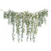 5'9" Frosted & Glittered Eucalyptus Leaf Artificial Garland -Green/White (Pack of 2) - A-250960