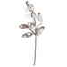 20" Flocked & Glittered Pinecone Stem -White/Brown (Pack of 12) - A-252570