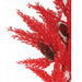 27" Glittered Artificial Cypress Pine Stem -Red (Pack of 12) - A-252740
