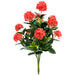 40" Outdoor UV-Proof Artificial Jungle Geranium Ixora Flower Bush -Red (Pack of 2) - A-253232