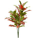 34" Outdoor UV-Proof Artificial Croton Leaf Plant -Pink/Green (Pack of 2) - A-253322