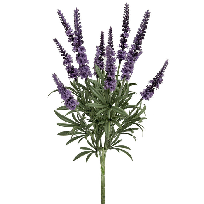 19" Outdoor UV-Proof Artificial Lavender Flower Bush -Lavender/Purple (Pack of 6) - A-253340