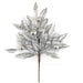 20" Artificial Bay Leaf & Ball Stem -Silver (Pack of 12) - A-253804