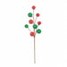 25" Iced Ball Stem -Red/Green (Pack of 12) - A-260040