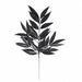 30" Glittered Artificial Willow Leaf Stem -Black (Pack of 12) - A-260230