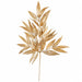 30" Glittered Metallic Artificial Willow Leaf Stem -Gold (Pack of 12) - A-260240
