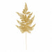 29" Glittered Artificial Lace Fern Leaf Stem -Light Gold (Pack of 24) - A-260271