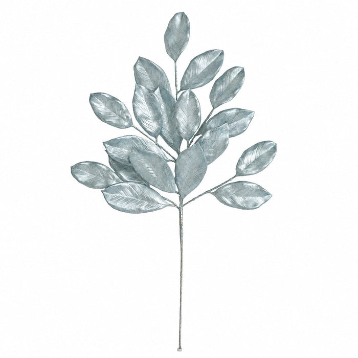 28" Pearlescent Artificial Magnolia Leaf Stem -Sky Blue (Pack of 24) - A-260282
