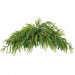 34" Wide Outdoor UV-Resistant Soft-Touch Artificial Mixed Cedar & Cypress Mantel Swag -Green/Brown (Pack of 4) - A-260370