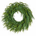 30" Outdoor UV-Resistant PE Soft-Touch Artificial Weeping Pine Wreath -Green (Pack of 2) - A-260480