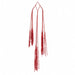 27" Hanging Glittered Tinsel Cluster Stem -Red (Pack of 24) - A-260610