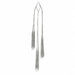 27" Hanging Glittered Tinsel Cluster Stem -Silver (Pack of 24) - A-260617