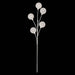 21" Frosted & Glittered Ball Stem -White (Pack of 24) - A-260628