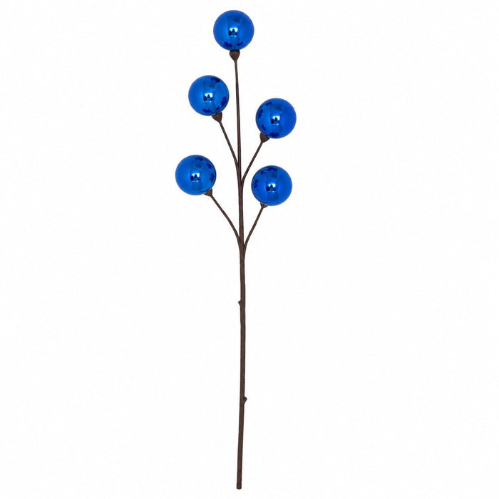 24" Reflective Ball Stem -Blue (Pack of 24) - A-260650