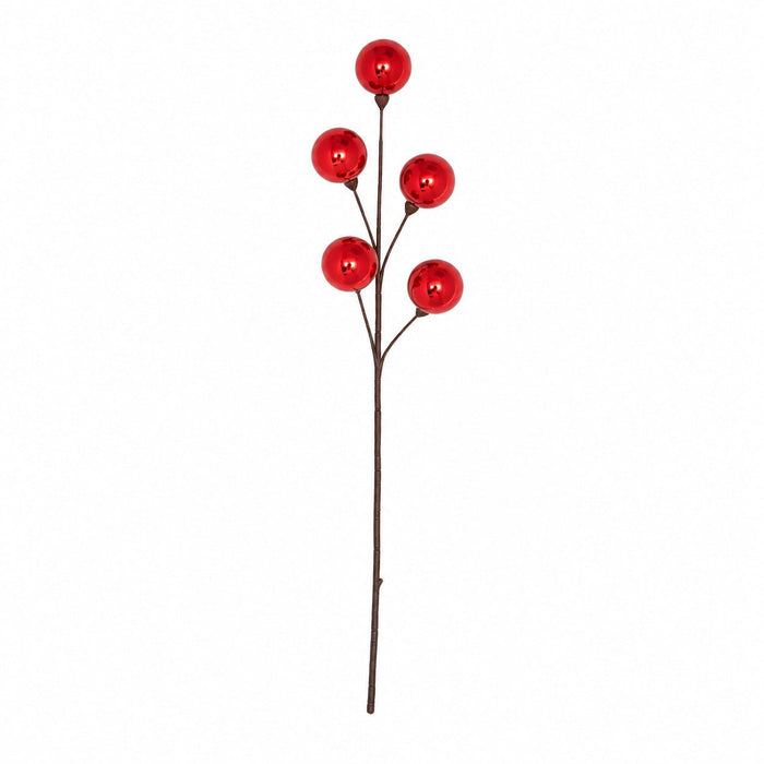 24" Reflective Ball Stem -Red (Pack of 24) - A-260656