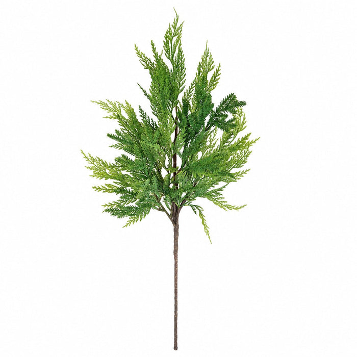 24" Soft-Touch Artificial Cedar Stem -2 Tone Green (Pack of 24) - A-260810