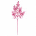 36" Shiny Metallic & Beaded Artificial Fern Stem -Raspberry (Pack of 12) - A-260962