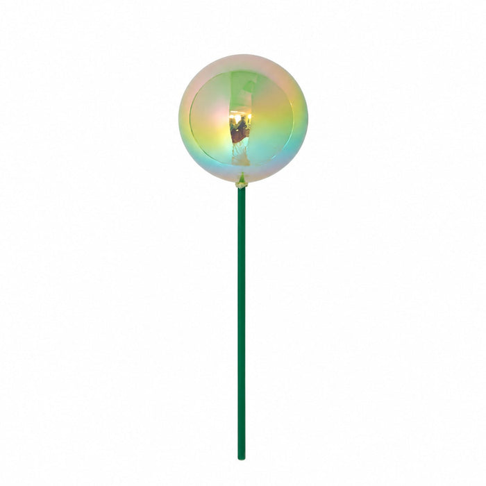 12" Iridescent Ball Stem -Light Green (Pack of 24) - A-261046