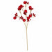 24" Reflective Ball With Glittered Artificial Berry Stem -Red (Pack of 24) - A-261062