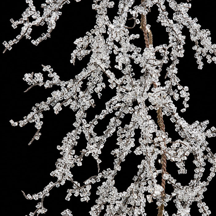 6' Acrylic Artificial Iced Garland -White/Clear (Pack of 3) - A-3045