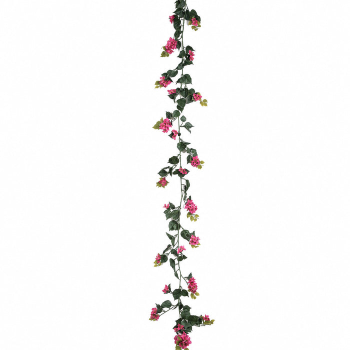 9'6" Outdoor UV-Proof Artificial Bougainvillea Garland -Fuchsia (Pack of 4) - A-62020