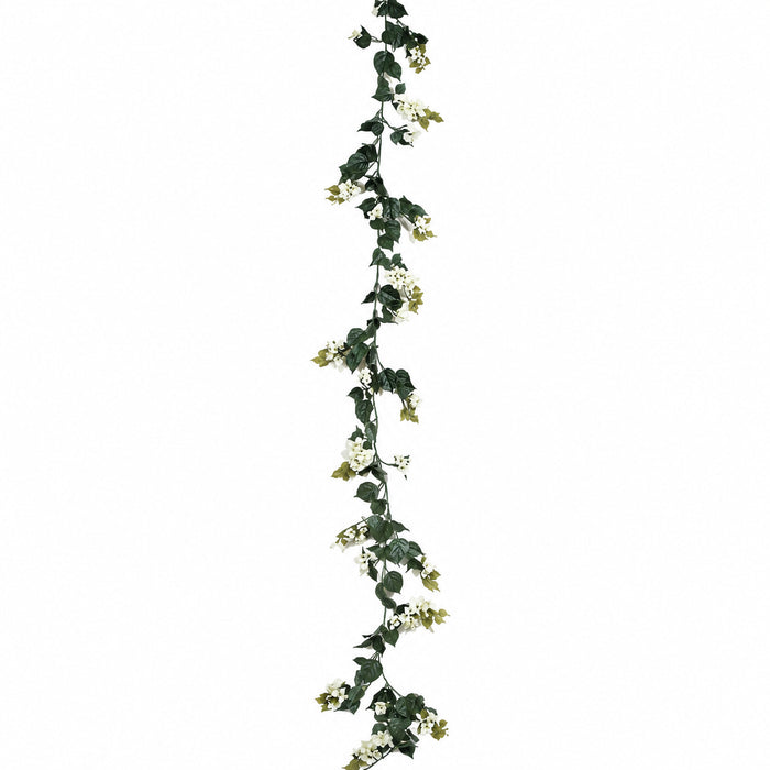 9'6" Outdoor UV-Proof Artificial Bougainvillea Garland -Cream (Pack of 4) - A-62024