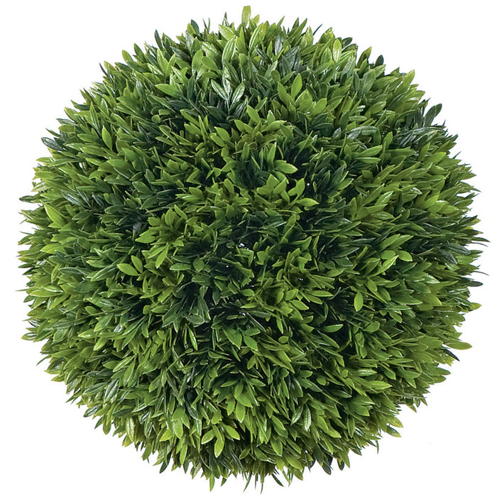 10" Artificial Podocarpus Ball-Shaped Topiary -Green (pack of 2) - A80900