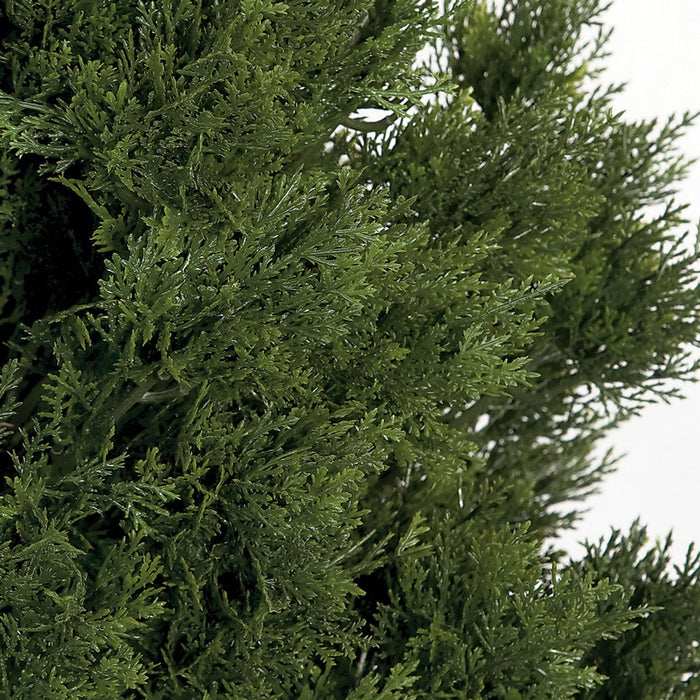6' UV-Proof Outdoor Artificial Cedar Cone-Shaped Artificial Topiary Tree w/Pot -Green - A84186