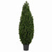 4' Outdoor UV-Proof Artificial Cedar Cone-Shaped Artificial Topiary Tree w/Pot -Green - A84184