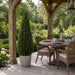 6' Outdoor UV-Proof Artificial Cedar Cone-Shaped Artificial Topiary Tree w/Pot -Green - A84186
