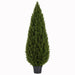 6' Outdoor UV-Proof Artificial Cedar Cone-Shaped Artificial Topiary Tree w/Pot -Green - A84186