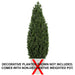 6' UV-Proof Outdoor Artificial Cedar Cone-Shaped Artificial Topiary Tree w/Pot -Green - A84186