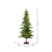 6'Hx42"W Shawnee Fir Artificial Christmas Tree, LED Pre-Lit -Green - A101866LED