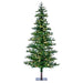 7'Hx44"W Shawnee Fir Artificial Christmas Tree, LED Pre-Lit -Green - A101871LED