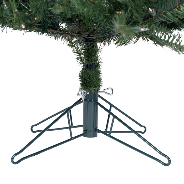 9'6"Hx44"W Slim Salem Pine Artificial Christmas Tree, Unlit -Green - A103085
