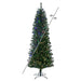5'6"Hx28"W Slim Salem Pine Artificial Christmas Tree, Micro LED Pre-Lit (Multi-Mode) -Green - A103058LEDCC